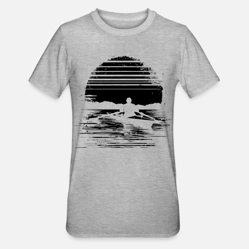 Graphismes d’aviron - T-shirt polycoton Unisexe - gris chiné