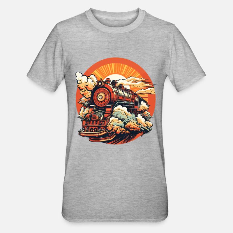 Zug Comic Look - Unisex Polycotton T-Shirt - Grau meliert