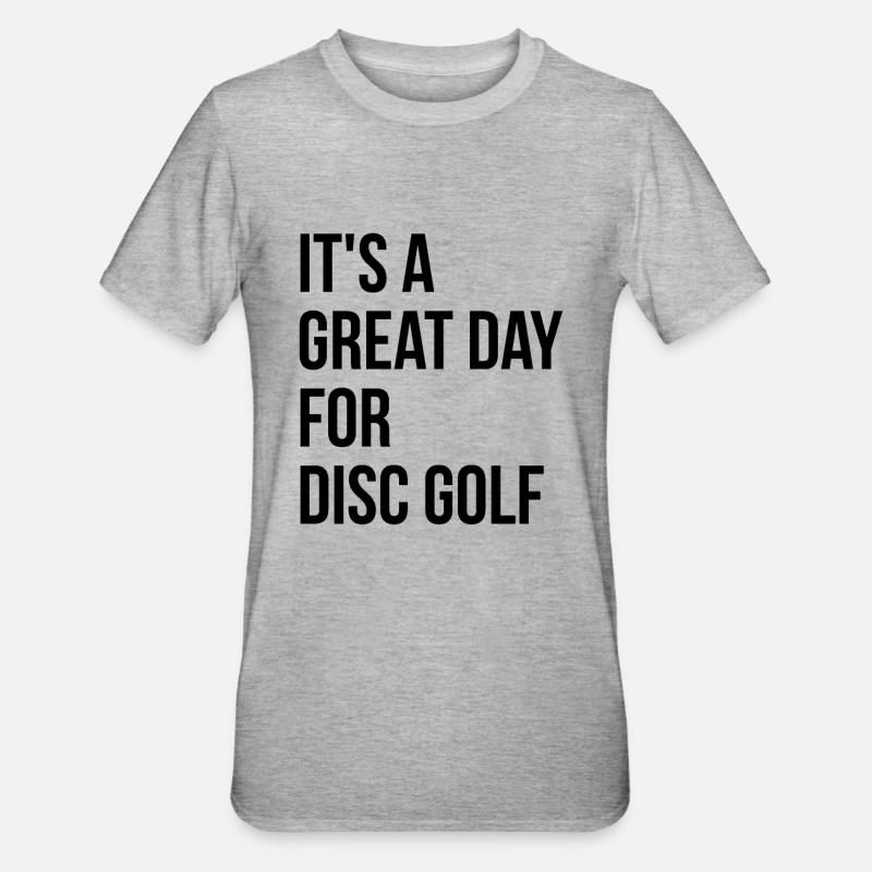 Disc golf - T-shirt polycoton Unisexe - gris chiné