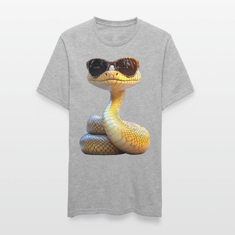 Schlange Python Kobra Mamba Klapperschlange Snake Unisex Polycotton T-Shirt