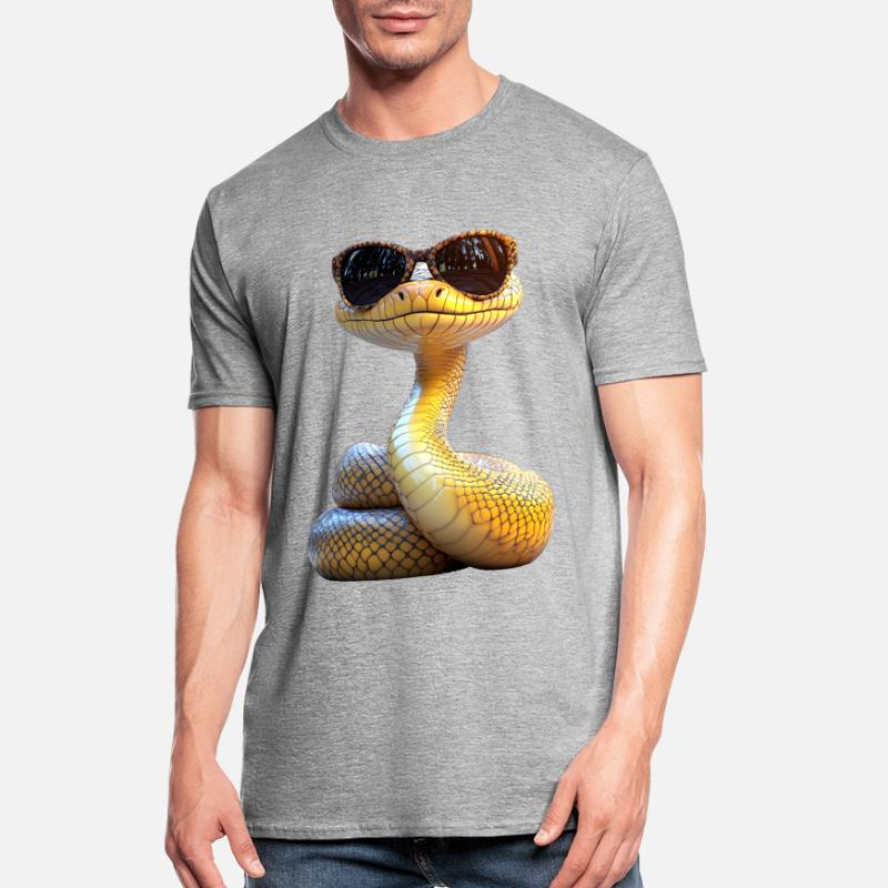 Serpent Python Cobra Mamba Serpent à sonnettes Serpent T-shirt polycoton Unisexe