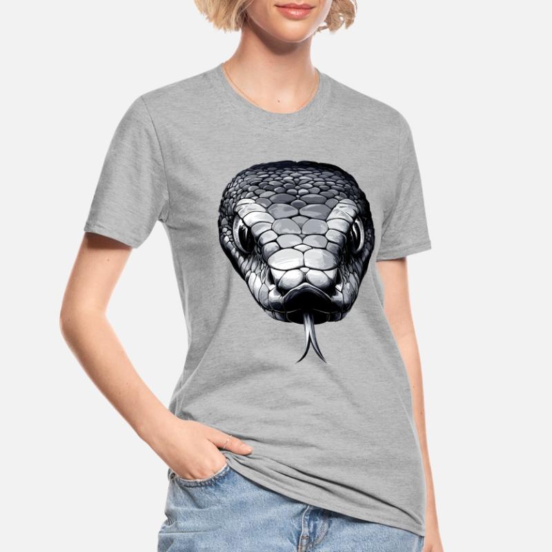 Snake Python Cobra Mamba Rattlesnake Snake Unisex Polycotton T-Shirt
