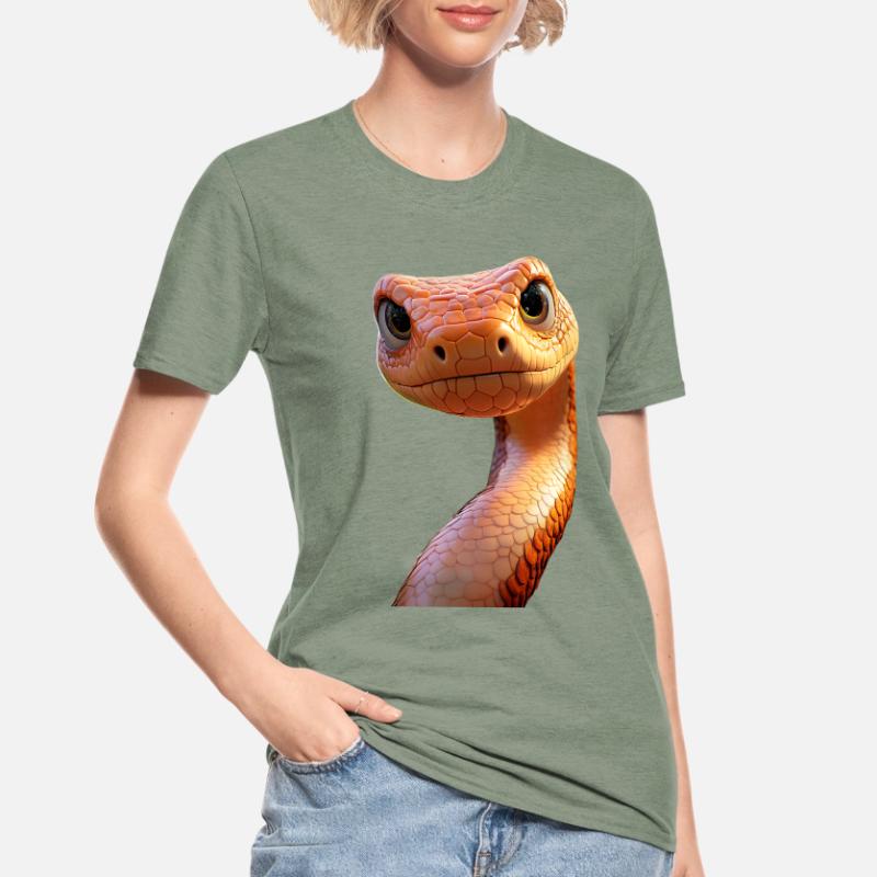 Serpent Python Cobra Mamba Serpent à sonnettes Serpent T-shirt polycoton Unisexe