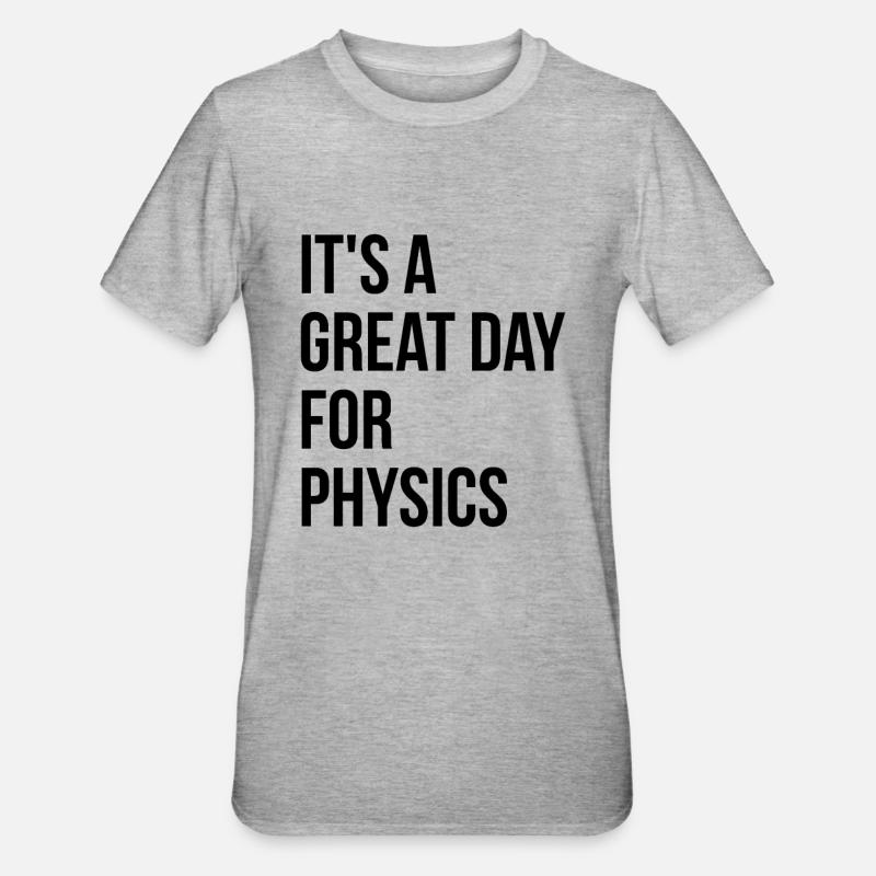 Physics - Unisex Polycotton T-Shirt - heather grey