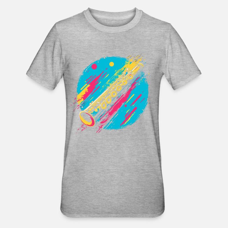 Flûte - T-shirt polycoton Unisexe - gris chiné