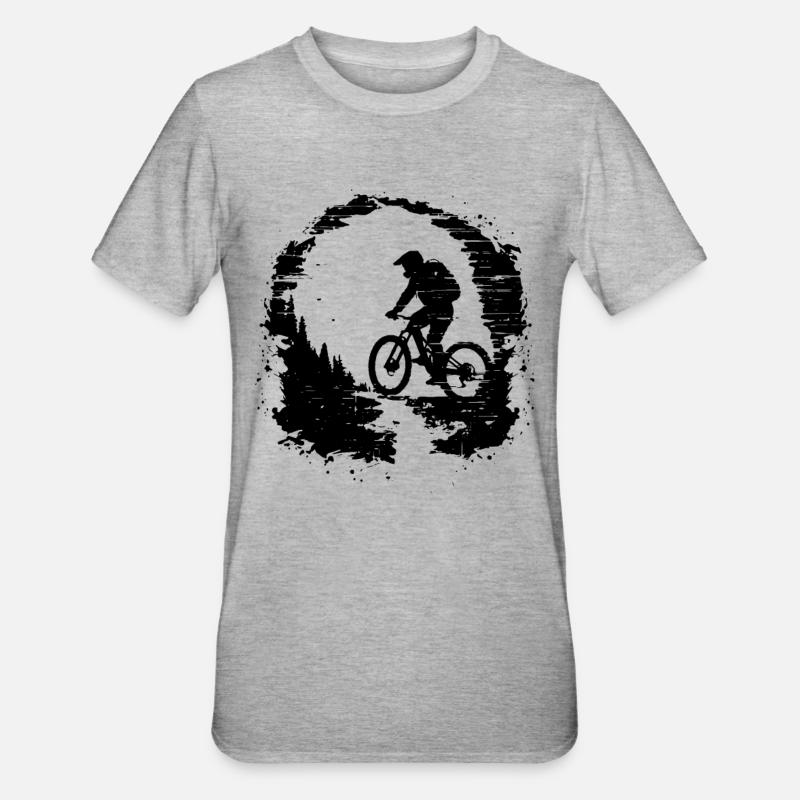 Vtt - T-shirt polycoton Unisexe - gris chiné