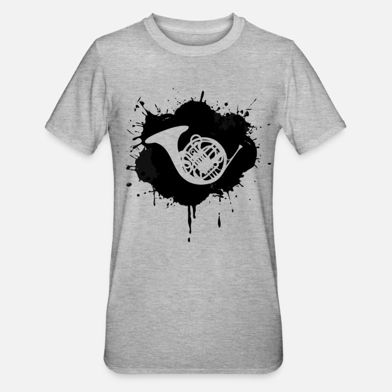 Bugle - Unisex Polycotton T-Shirt - heather grey