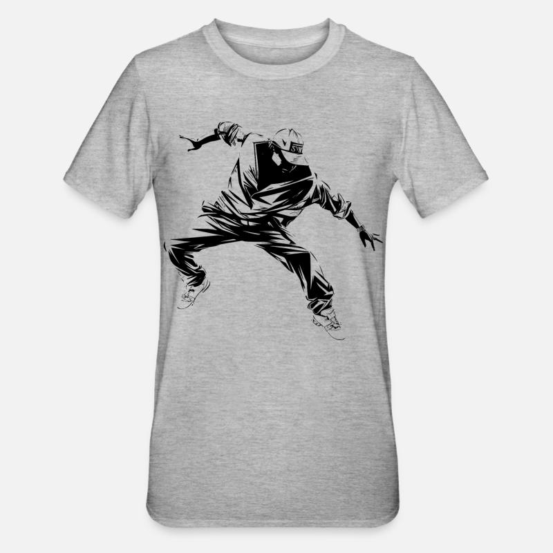 B Boy Graphique - T-shirt polycoton Unisexe - gris chiné