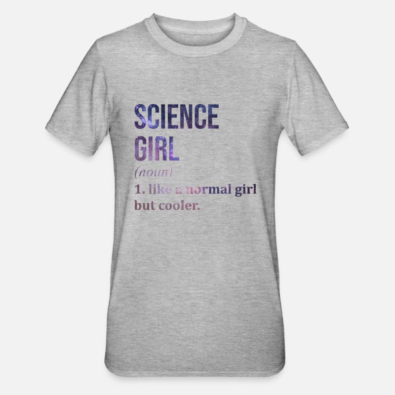 science - T-shirt polycoton Unisexe - gris chiné