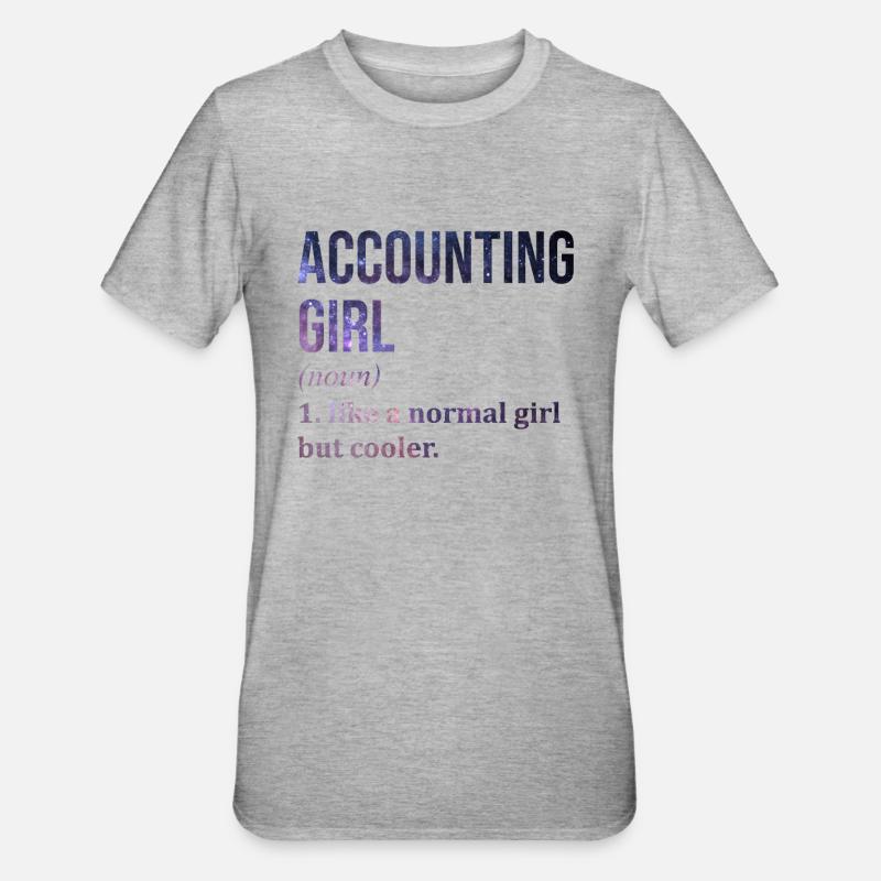 comptabilité - T-shirt polycoton Unisexe - gris chiné