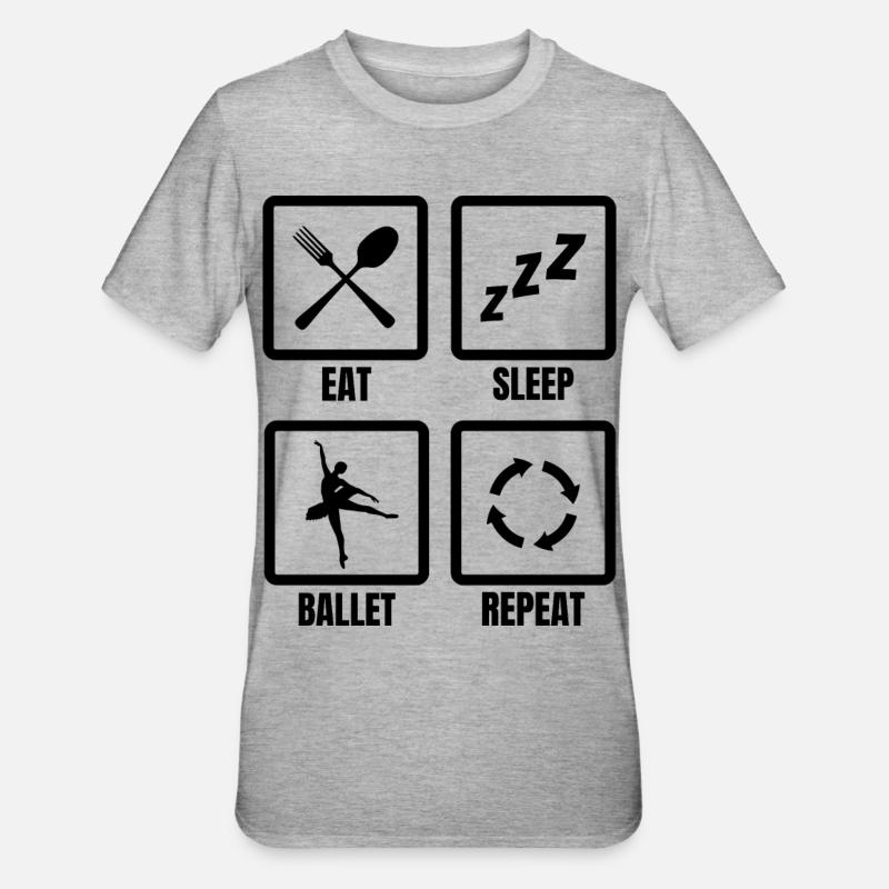 Routine de ballet - T-shirt polycoton Unisexe - gris chiné