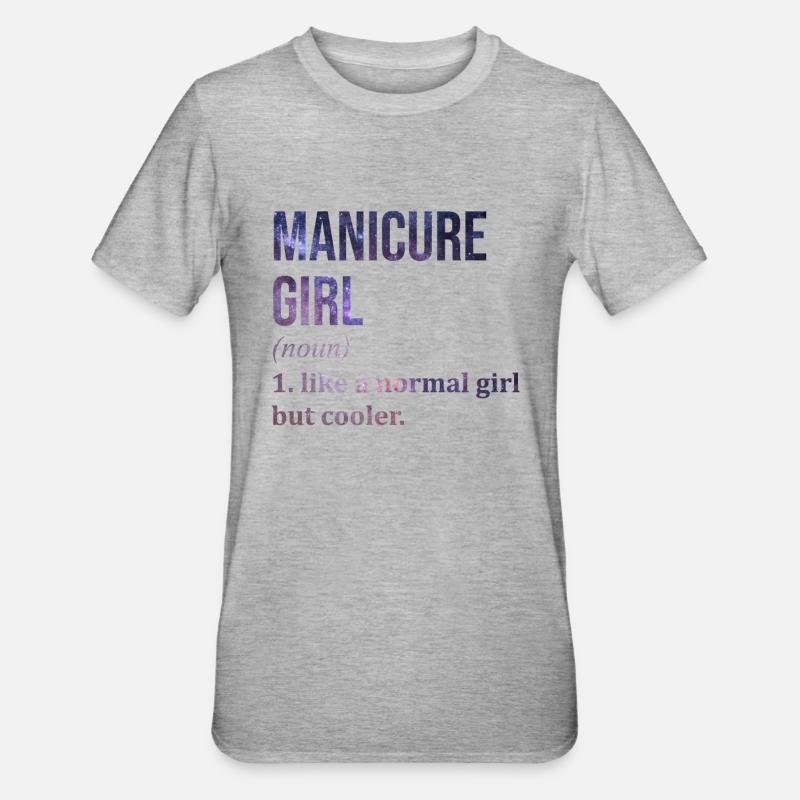 manucure - T-shirt polycoton Unisexe - gris chiné