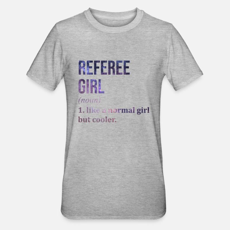 Arbitre - T-shirt polycoton Unisexe - gris chiné