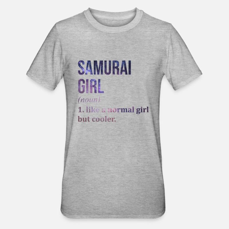 Samurai Samurai Samurai - Unisex Polycotton T-Shirt - heather grey