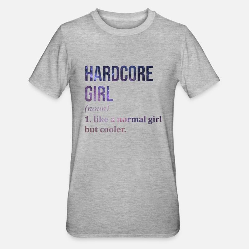 Hardcore - T-shirt polycoton Unisexe - gris chiné
