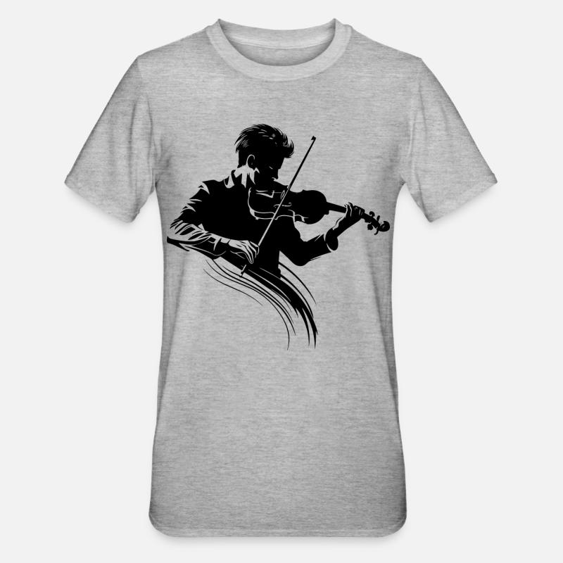 Geiger - Unisex Polycotton T-Shirt - Grau meliert