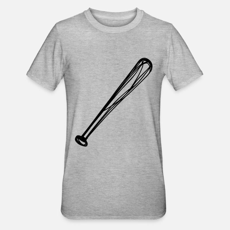 Batte de baseball - T-shirt polycoton Unisexe - gris chiné