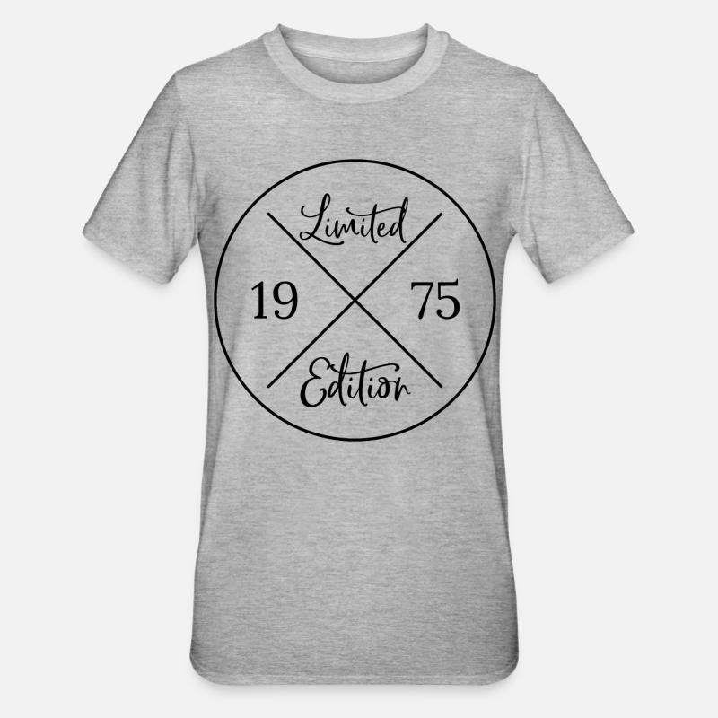 Edition limitée 1975 - T-shirt polycoton Unisexe - gris chiné