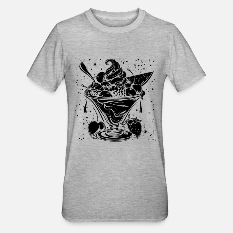 Coupe glacée - T-shirt polycoton Unisexe - gris chiné