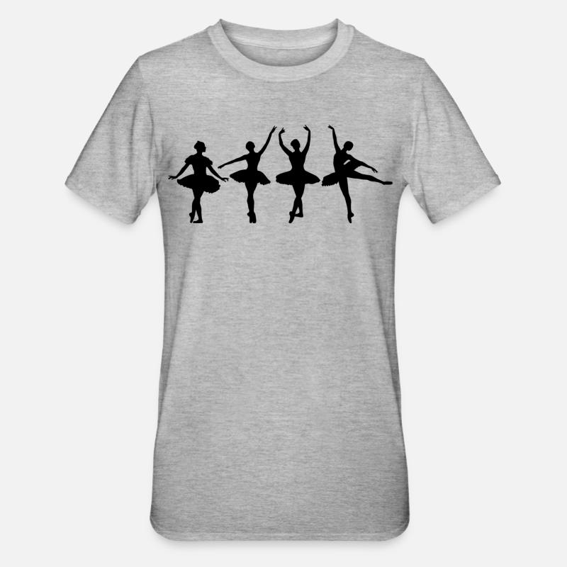 Danse de ballet - T-shirt polycoton Unisexe - gris chiné