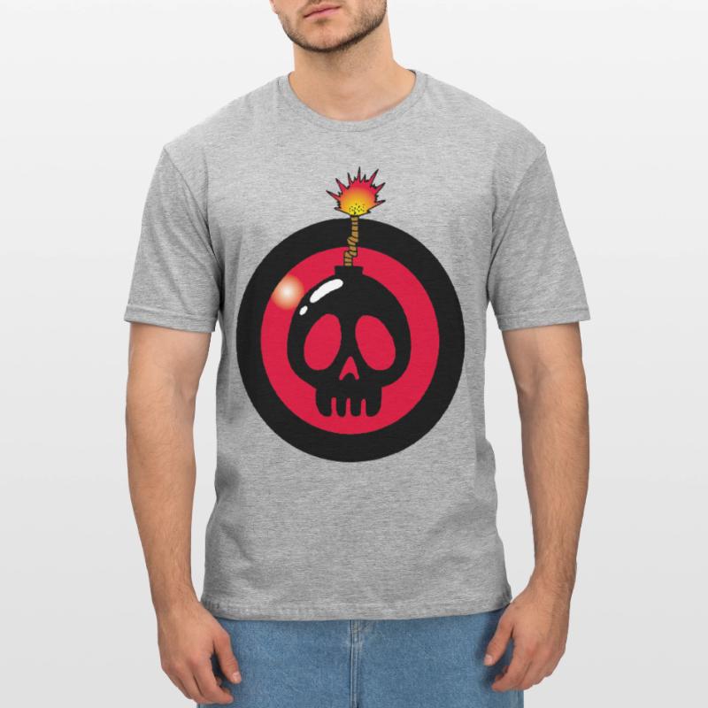 Exploding Skull Unisex Polycotton T-Shirt