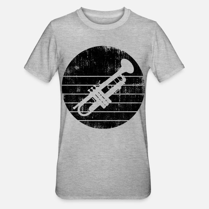 Trompette - T-shirt polycoton Unisexe - gris chiné