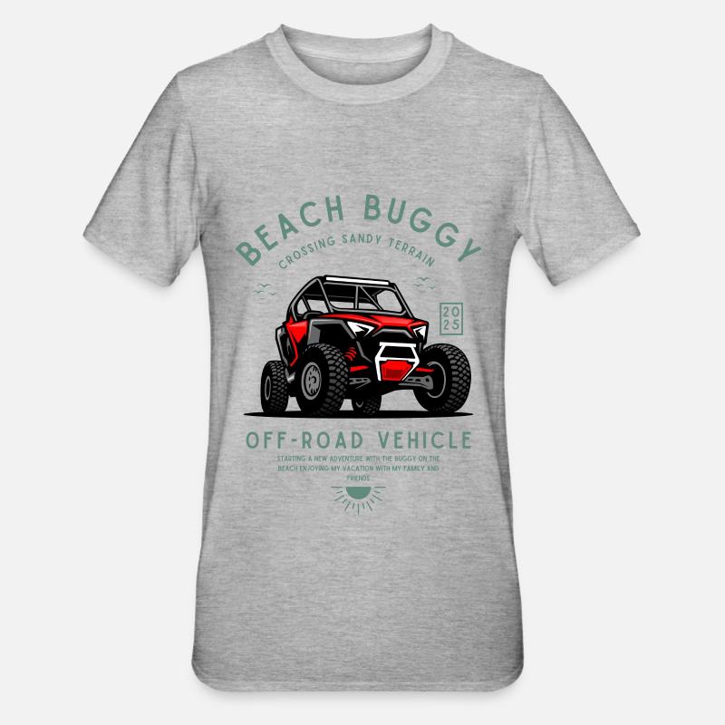 Buggy beach buggy dune off road vehicle - Unisex Polycotton T-Shirt - heather grey