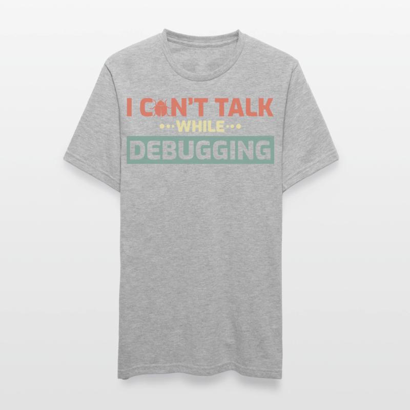I Can't Talk While Debugging Unisex Polycotton T-Shirt
