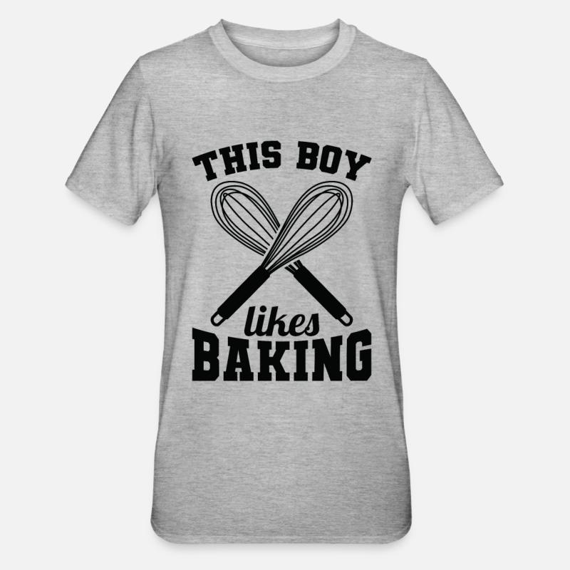 Kleiner Bäcker - Unisex Polycotton T-Shirt - Grau meliert