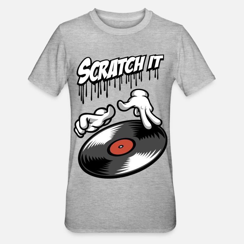 Scratch it - T-shirt polycoton Unisexe - gris chiné
