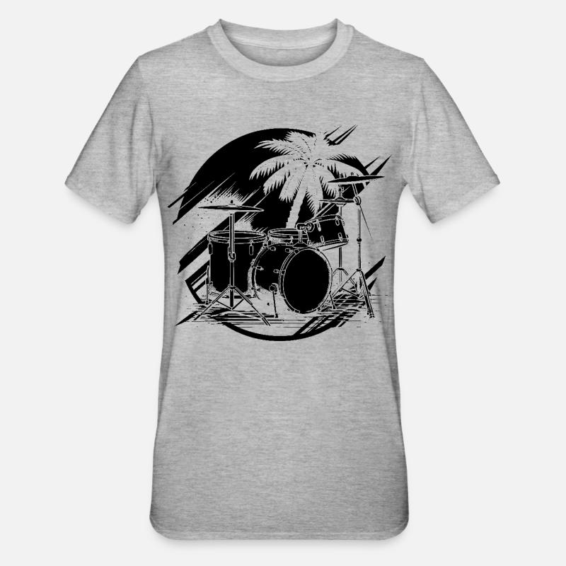 Dessin de piège - T-shirt polycoton Unisexe - gris chiné