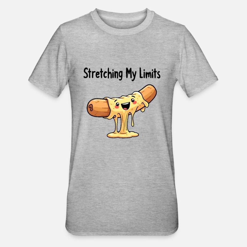 Stretching My Limits - Unisex Polycotton T-Shirt - heather grey