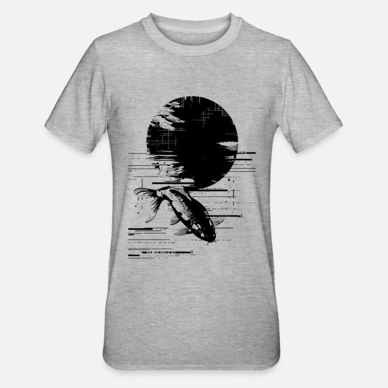 Pêche - T-shirt polycoton Unisexe - gris chiné