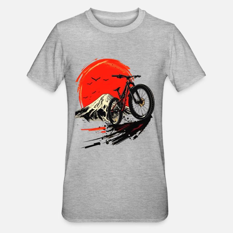 Vtt - T-shirt polycoton Unisexe - gris chiné