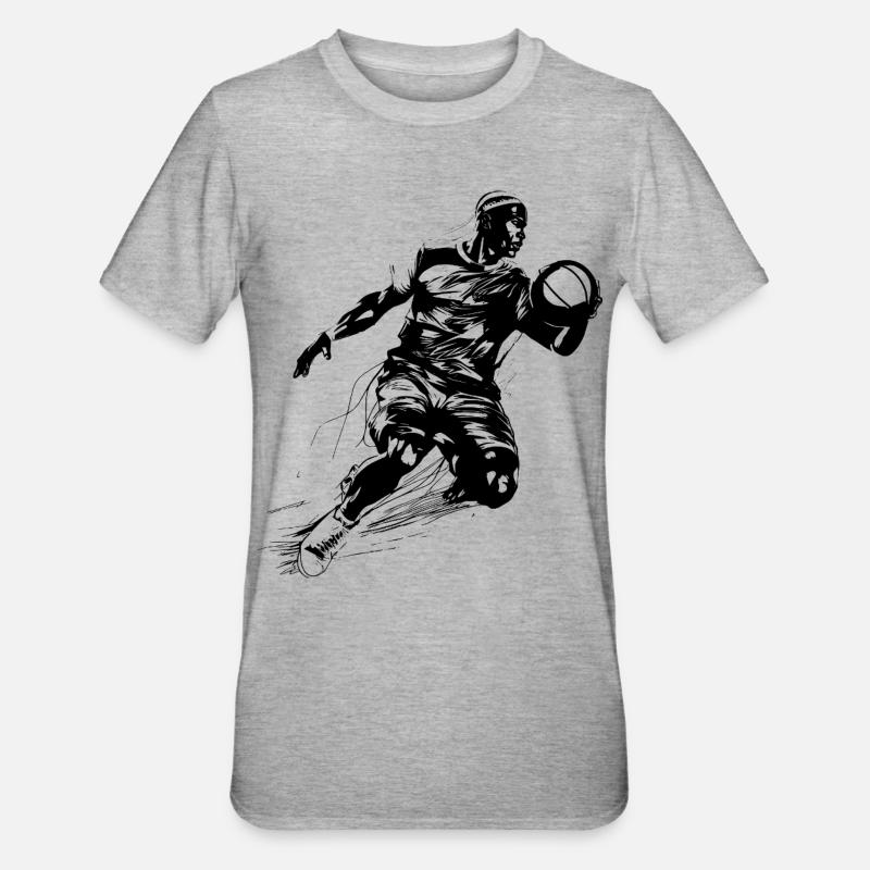Basketteur - T-shirt polycoton Unisexe - gris chiné