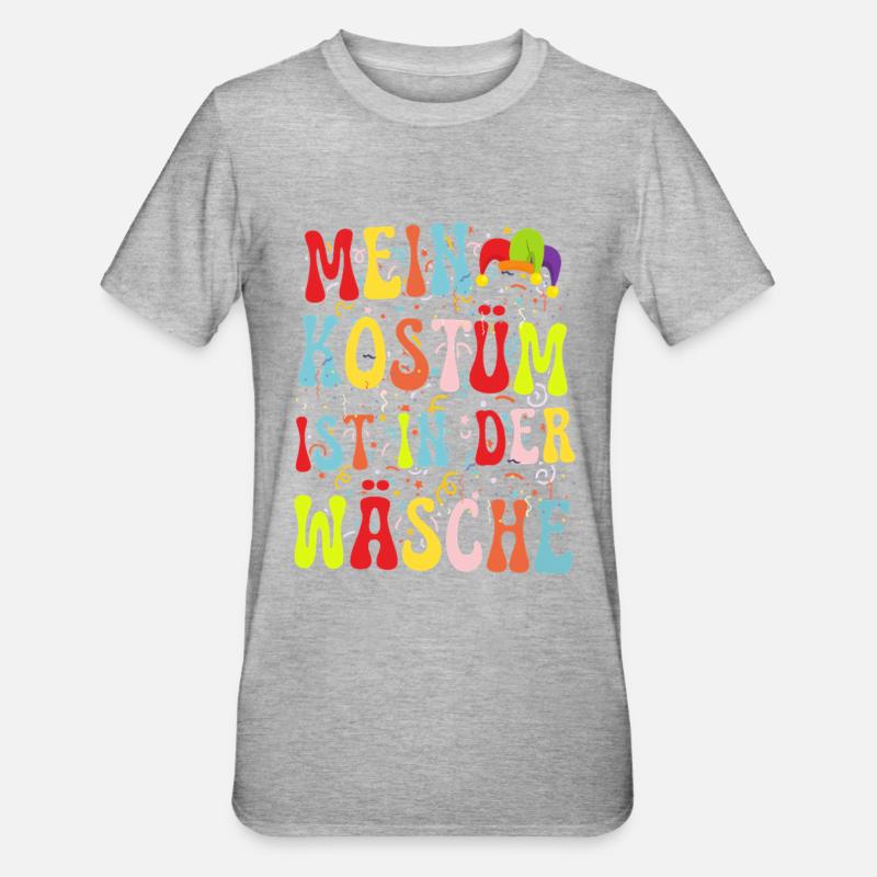 Mon costume est au lavage - T-shirt polycoton Unisexe - gris chiné