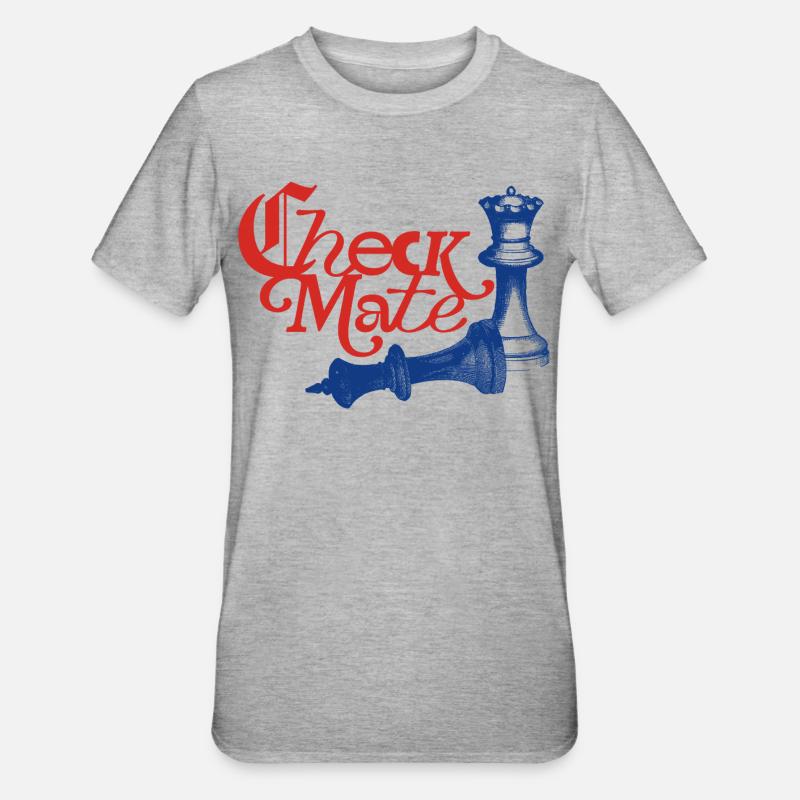 Déclaration de Check Mate - T-shirt polycoton Unisexe - gris chiné