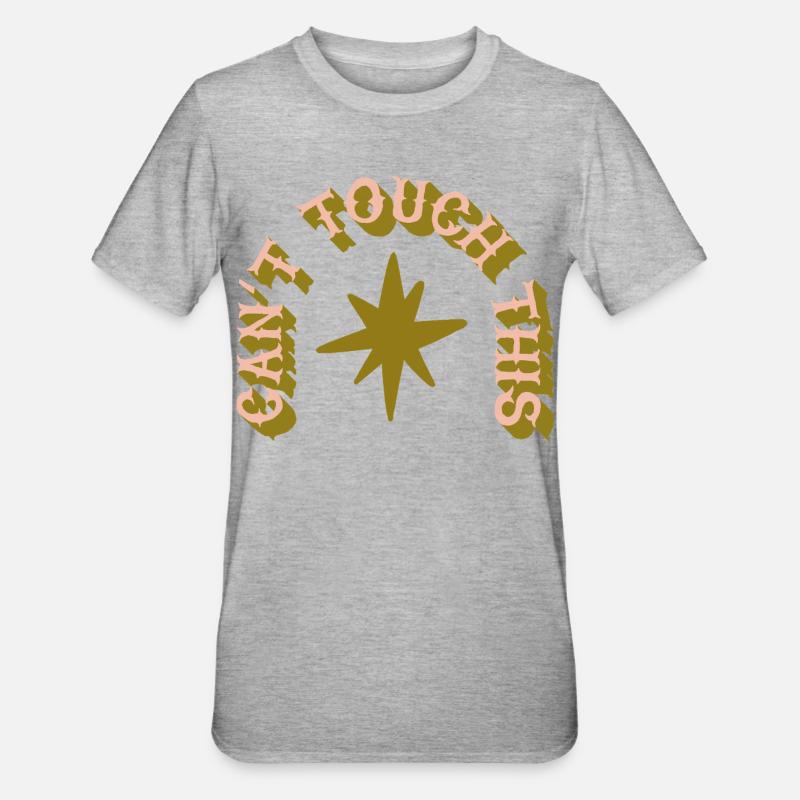 Can't Touch This – Cactus Humor - Unisex Polycotton T-Shirt - heather grey