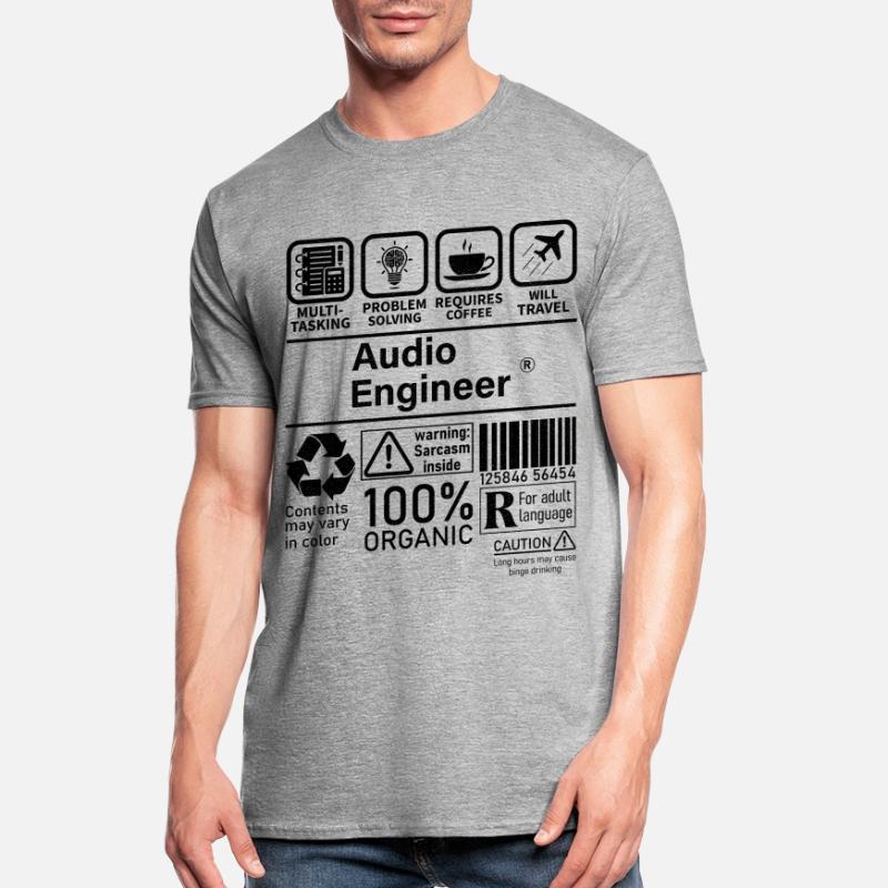 Audio Engineer multi tasking problem solving Unisex Polycotton T-Shirt