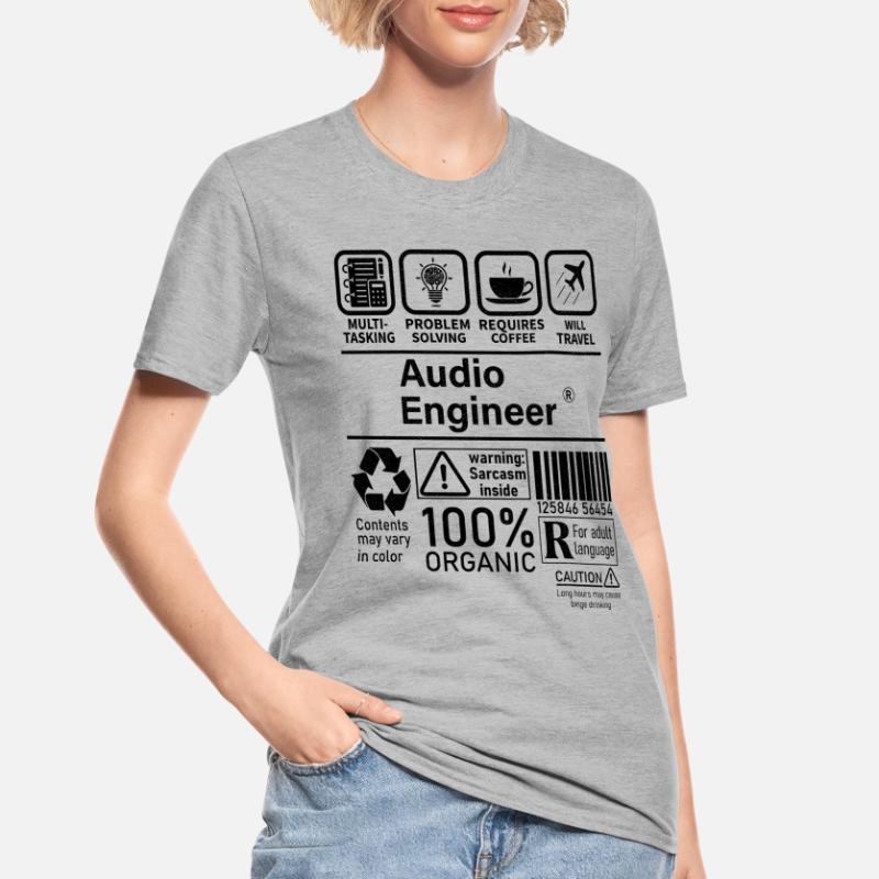 Audio Engineer multi tasking problem solving Unisex Polycotton T-Shirt