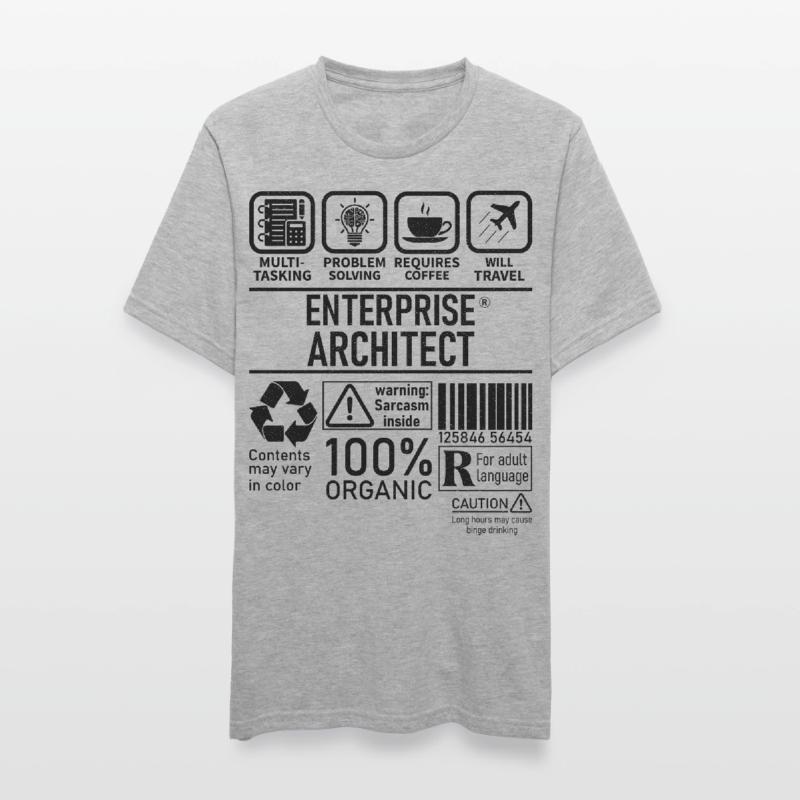 Enterprise Architect multi tasking problem solving T-shirt polycoton Unisexe