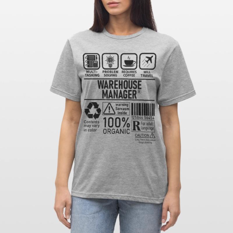 Warehouse Manager multi tasking problem solving Unisex Polycotton T-Shirt