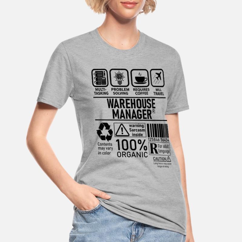 Warehouse Manager multi tasking problem solving Unisex Polycotton T-Shirt