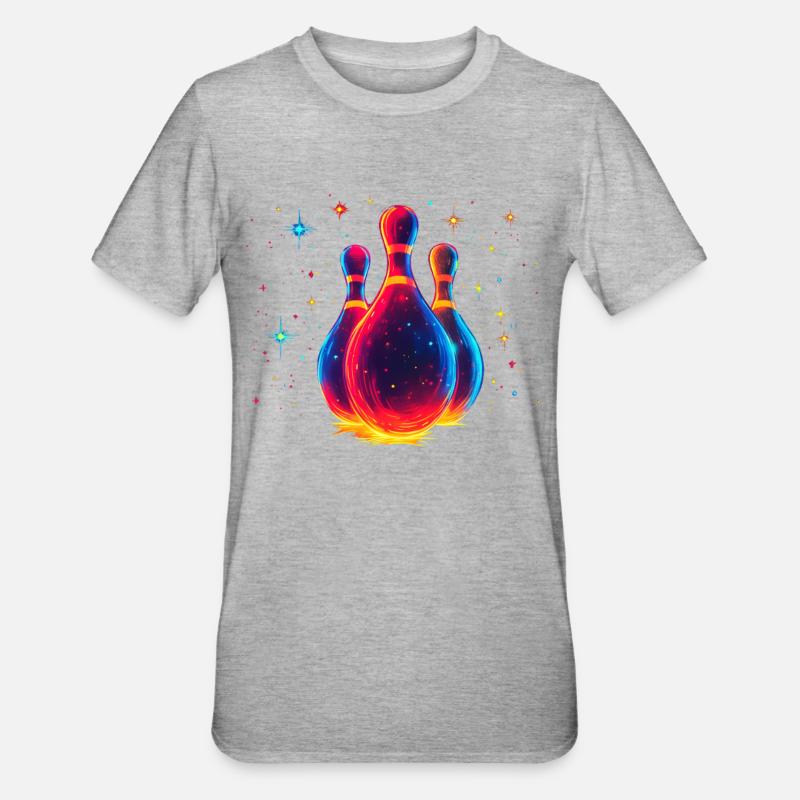 Bowling à l’ancienne - T-shirt polycoton Unisexe - gris chiné