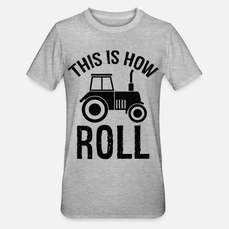 this is how roll - Unisex Polycotton T-Shirt - heather grey