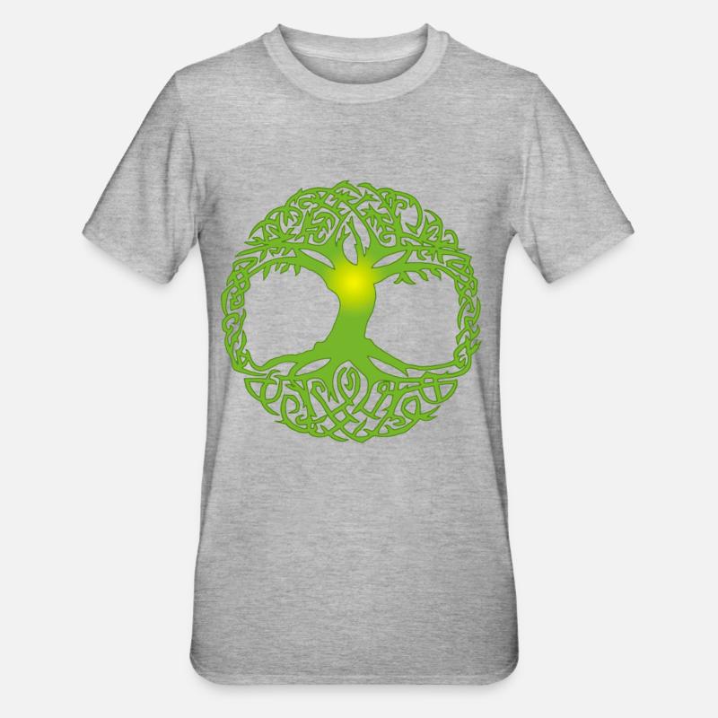 Abre celte - T-shirt polycoton Unisexe - gris chiné