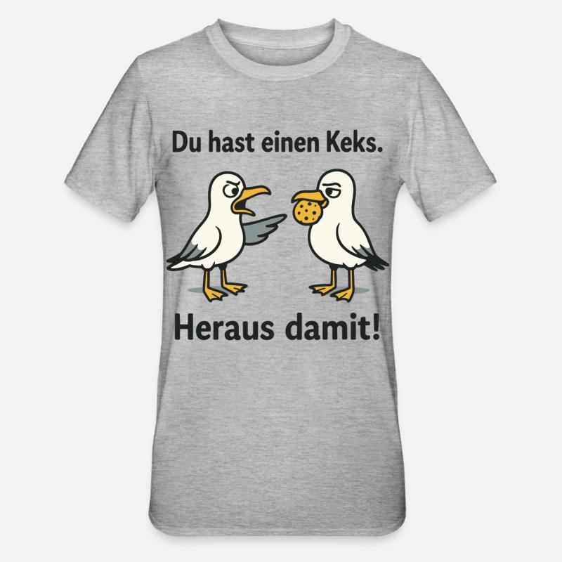 Vous avez un cookie avec - T-shirt polycoton Unisexe - gris chiné