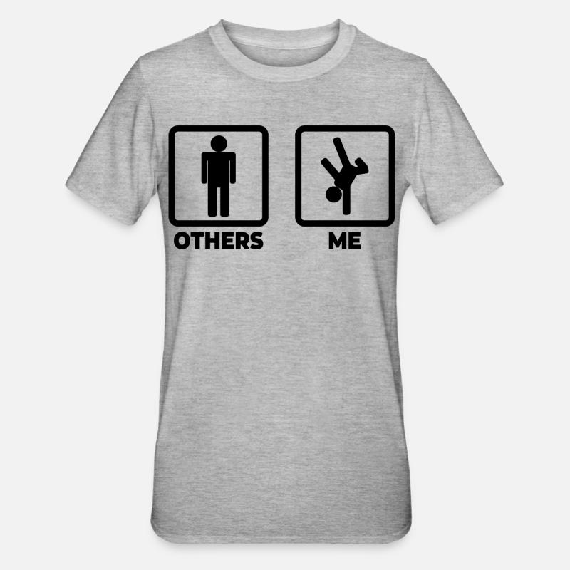 Me as a breakdancer - Unisex Polycotton T-Shirt - heather grey