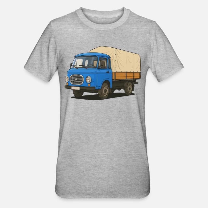 Ost-Pritsche - Unisex Polycotton T-Shirt - Grau meliert