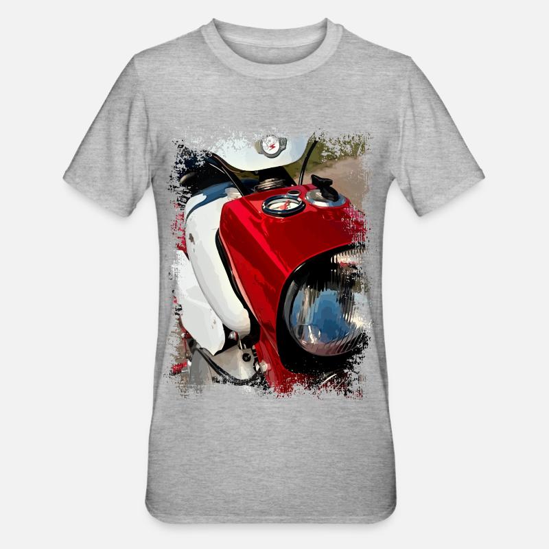 Légende à deux temps - T-shirt polycoton Unisexe - gris chiné